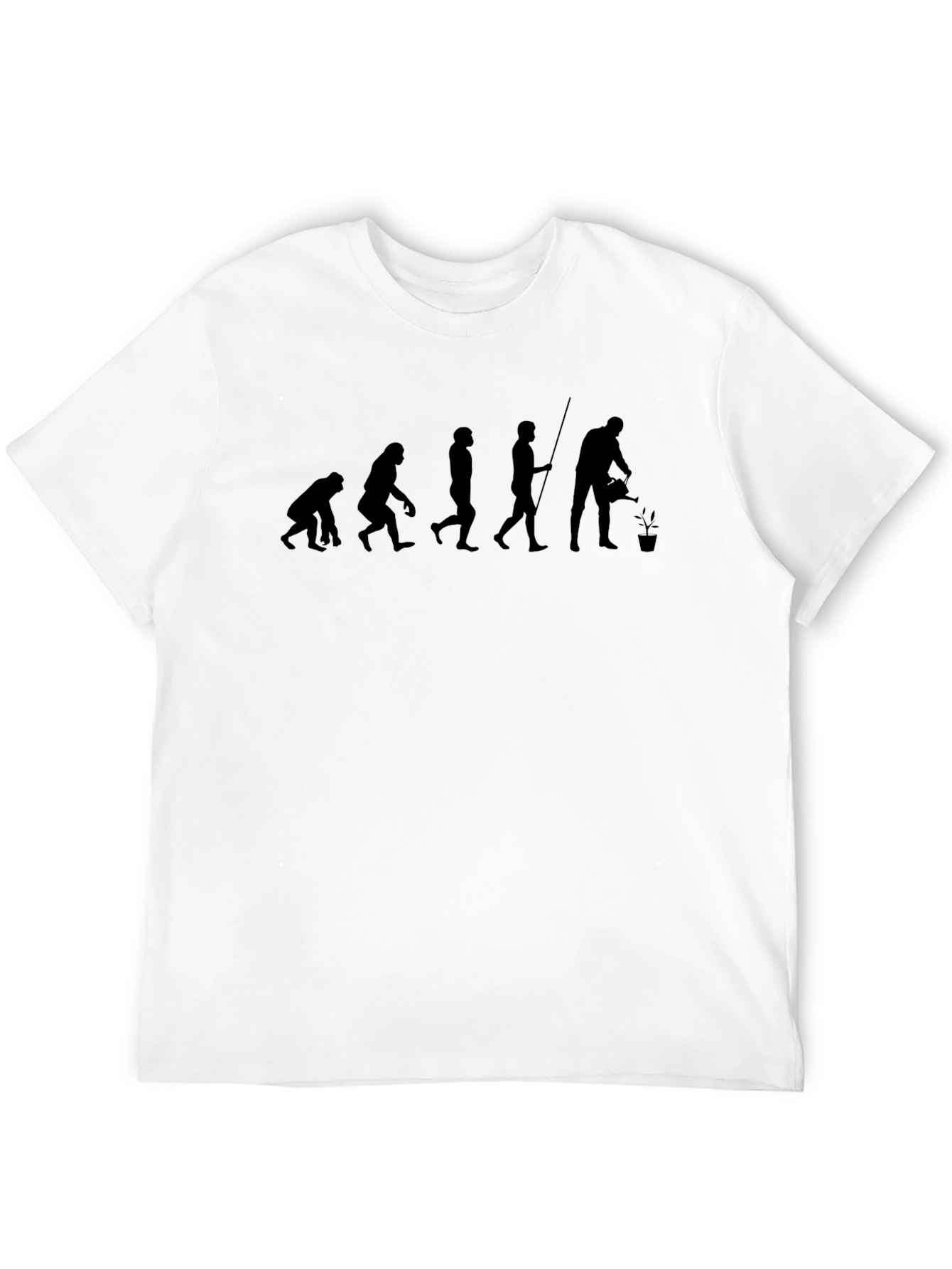 Evolution of Gardening Black T-Shirt