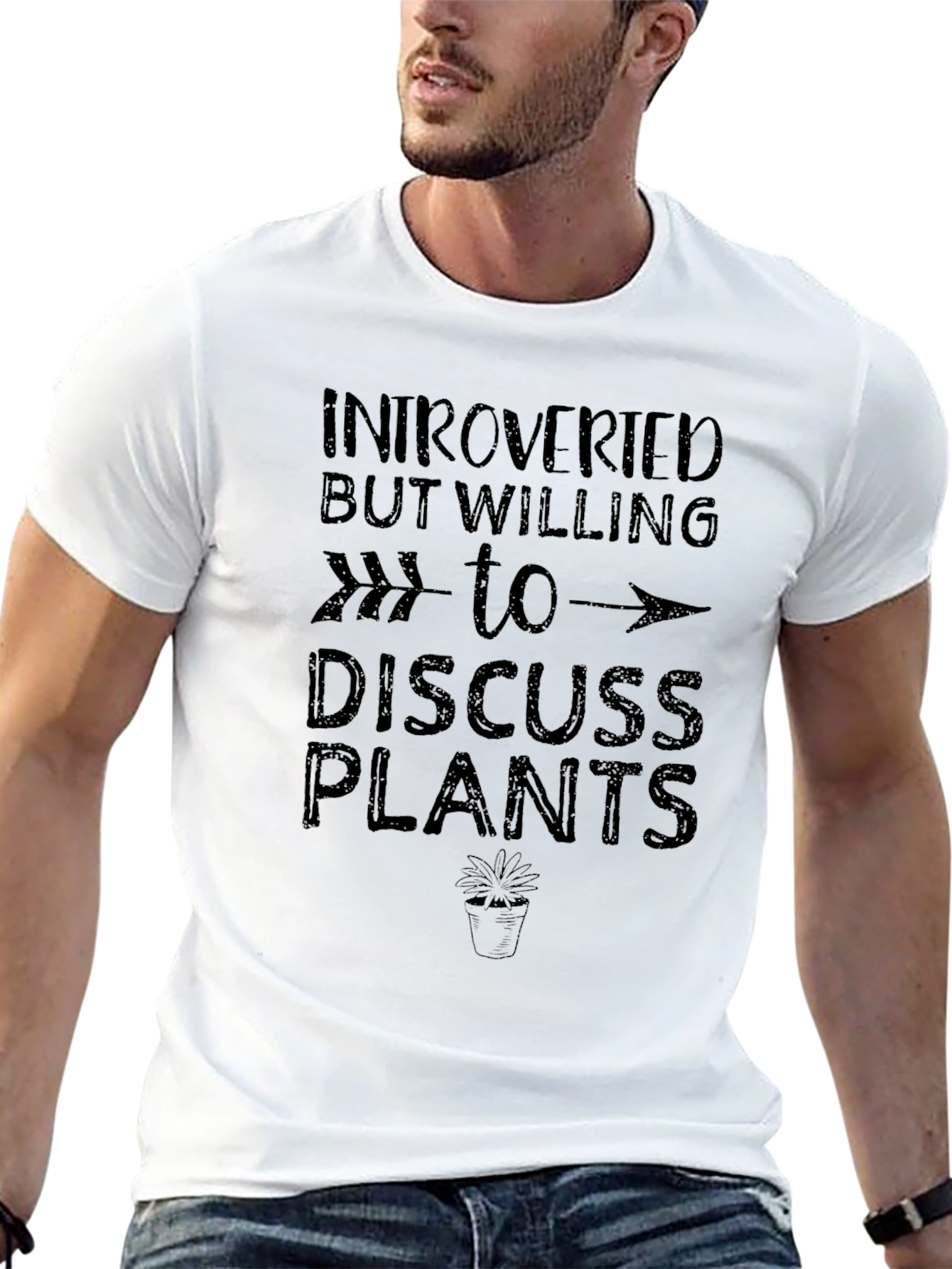Introverted But Willing to Discuss Plants T-Shirt