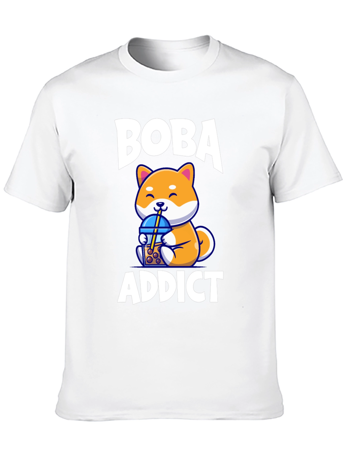 Boba Addict Cute Dog T-Shirt