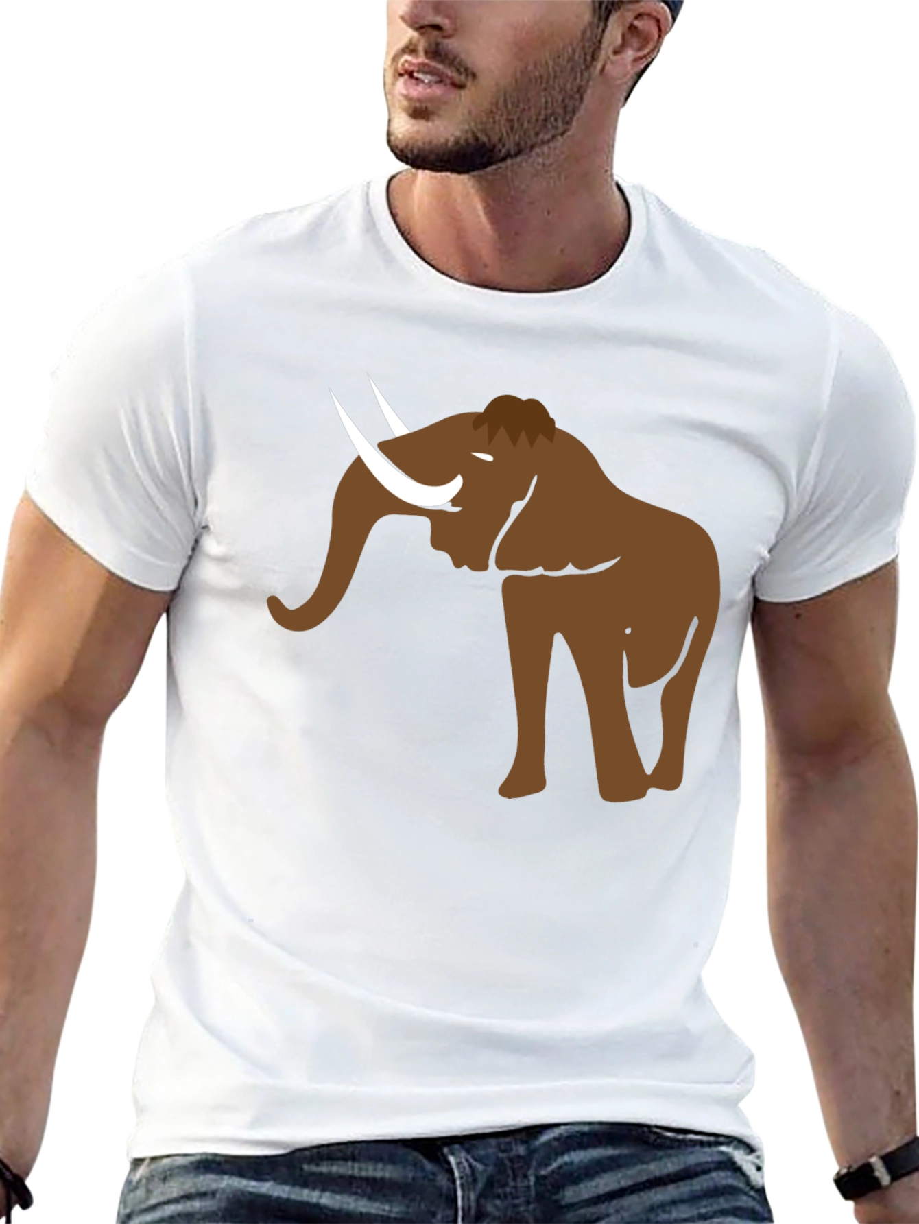 Mammoth Graphic T-Shirt - Cool Prehistoric Design