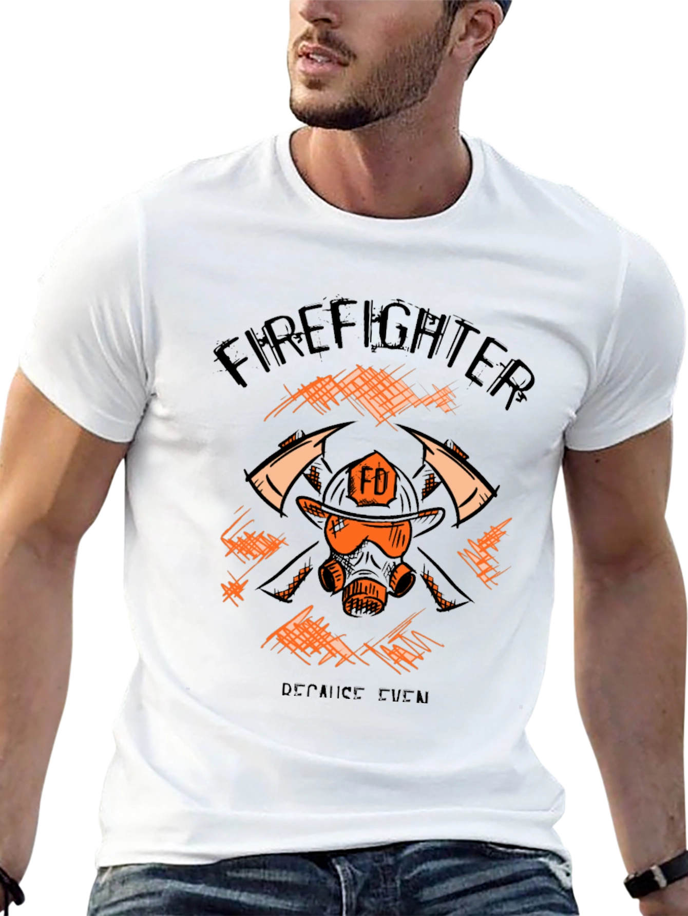 Firefighter Graphic Tee - Courage Under Fire