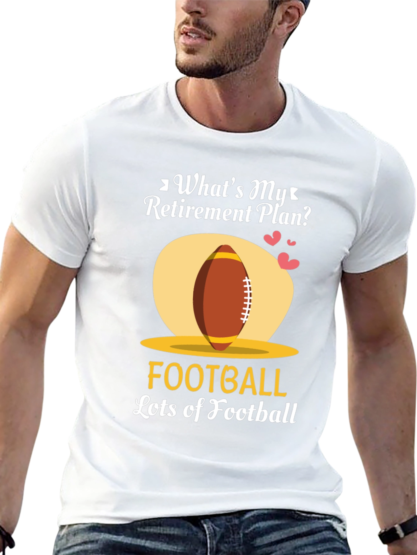 Funny Football Retirement Plan T-Shirt
