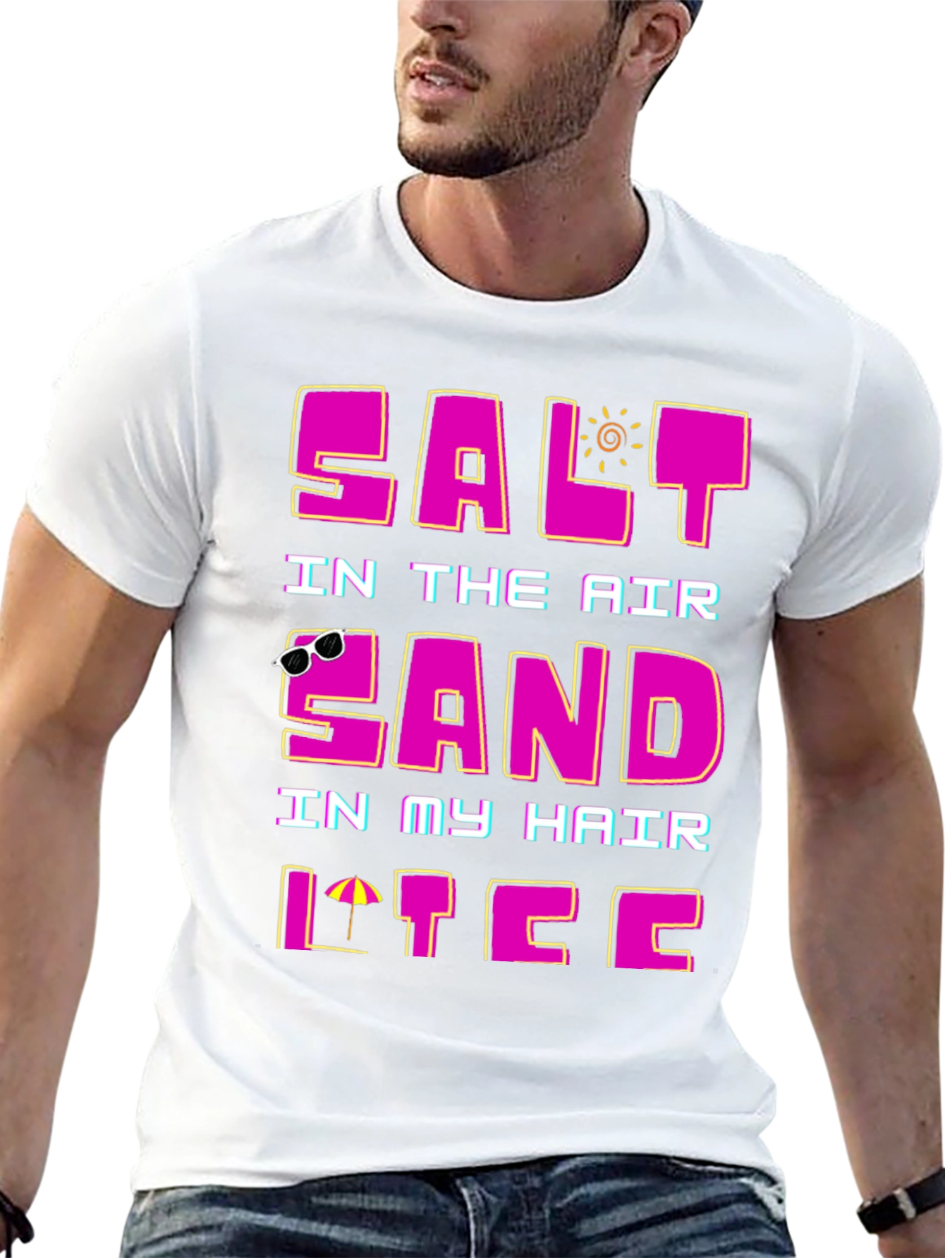 Salt Air Sand Hair T-Shirt - Summer Vacation Tee