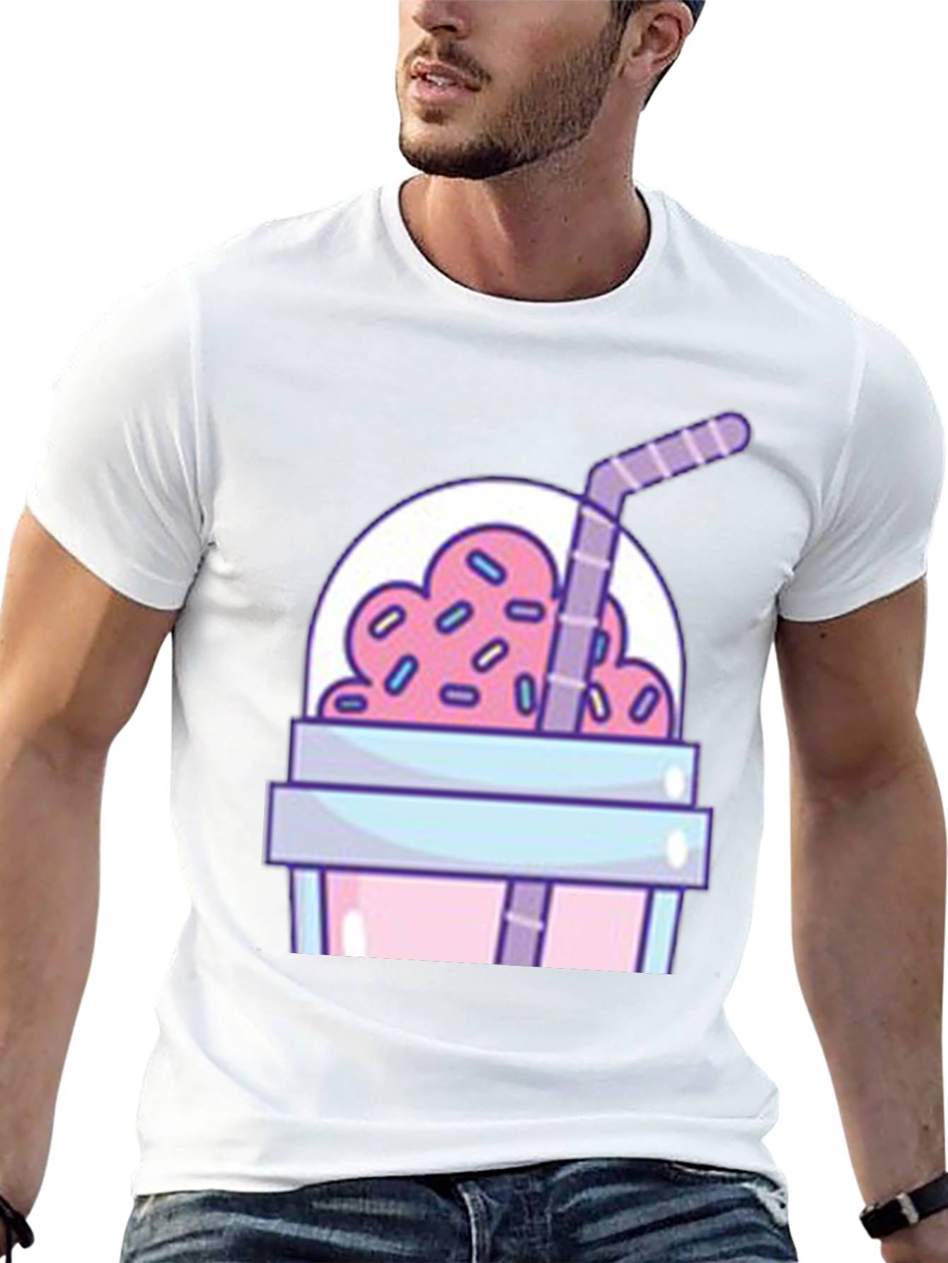Milkshake Graphic Tee - Fun Novelty T-Shirt