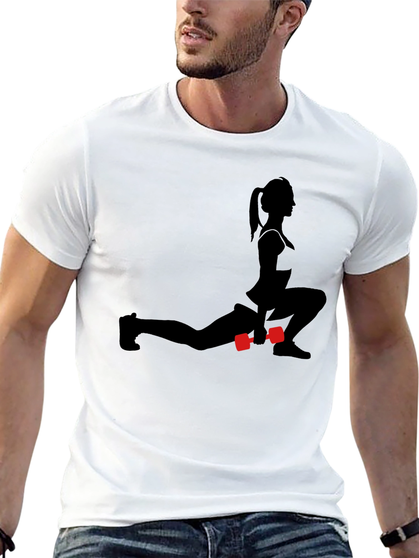 Fitness Silhouette T-Shirt - Workout Ready