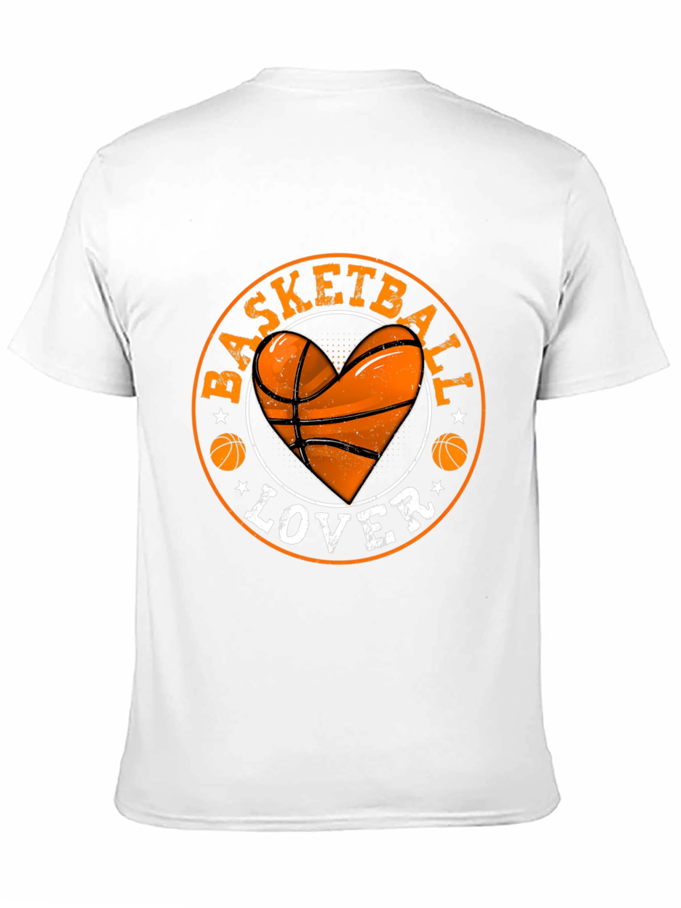 Basketball Lover Heart Graphic T-Shirt