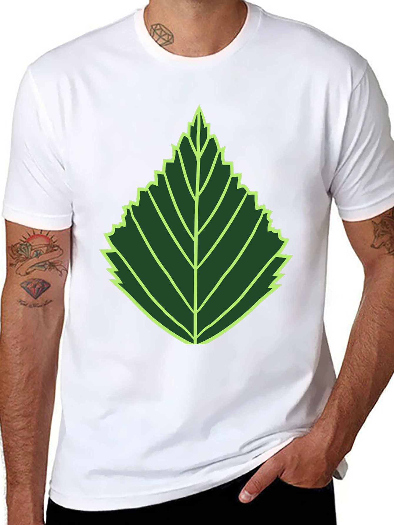 Leaf Graphic Tee - Nature Inspired Style