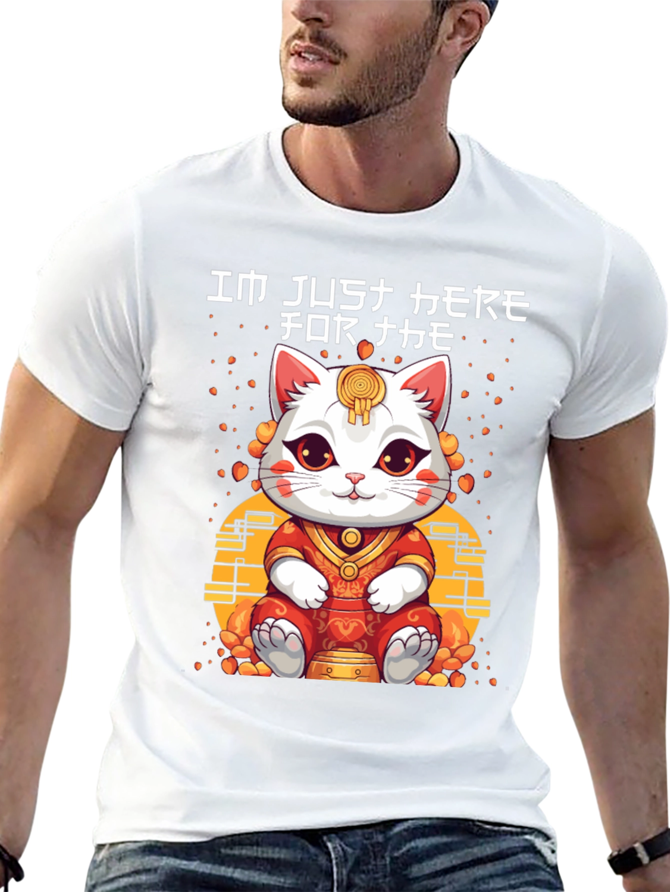 Im Just Here for the Neko T-Shirt