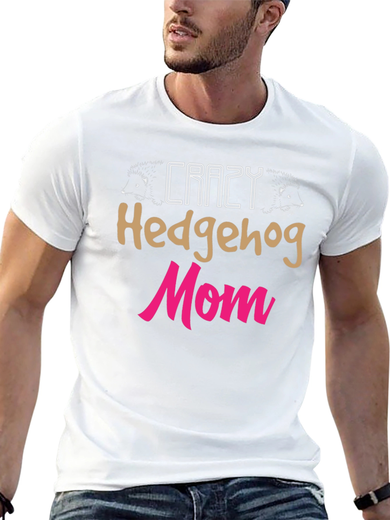 Crazy Hedgehog Mom Graphic Tee