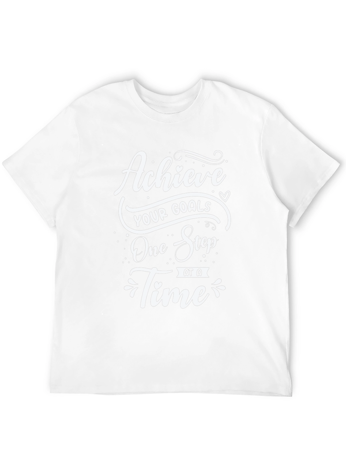 Achieve Your Goals Motivational Black T-Shirt