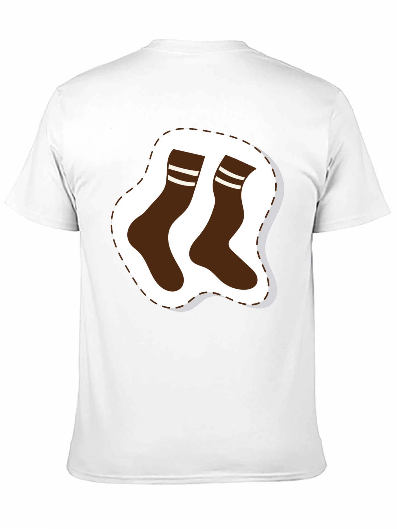 Funny Socks Graphic Tee - Mens Black T-Shirt