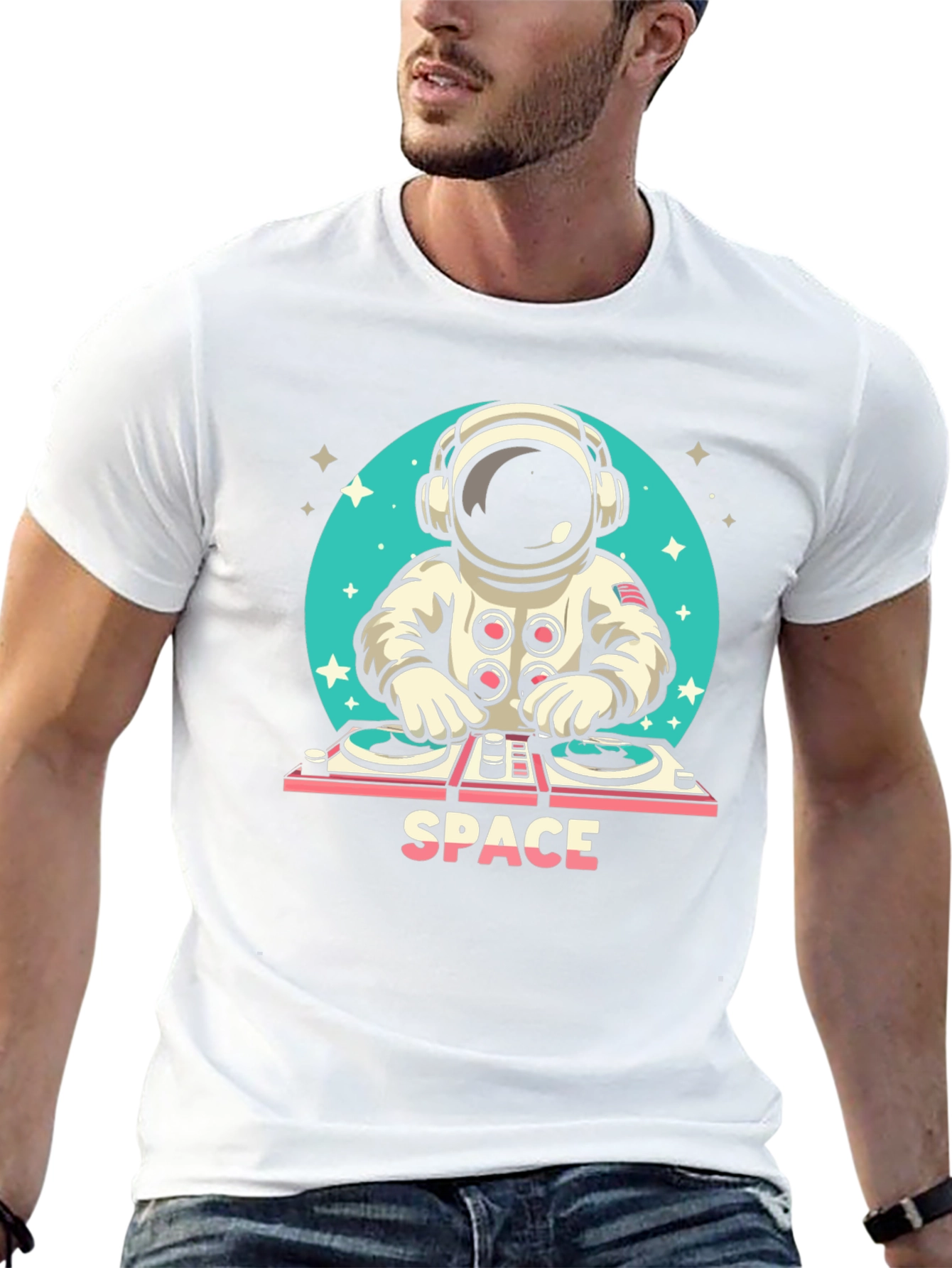 DJ Astronaut Black T-Shirt