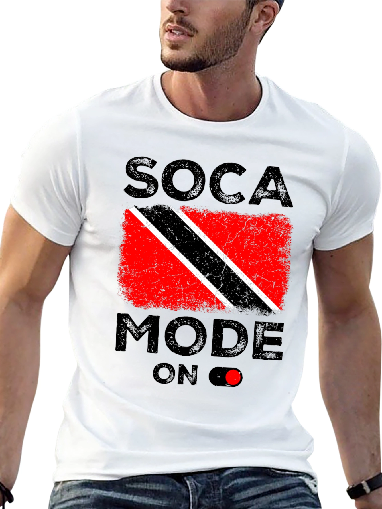 Soca Mode On Flag Graphic T-Shirt