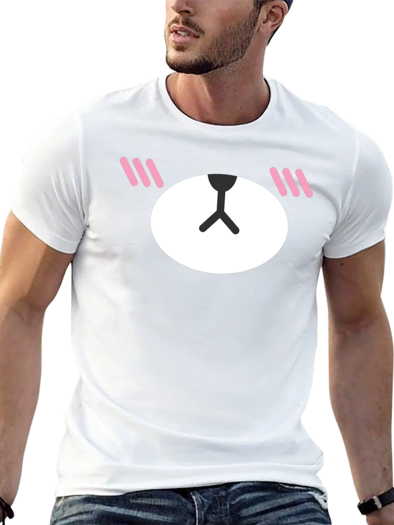 Kawaii Bear Graphic Tee - Cute Black T-Shirt