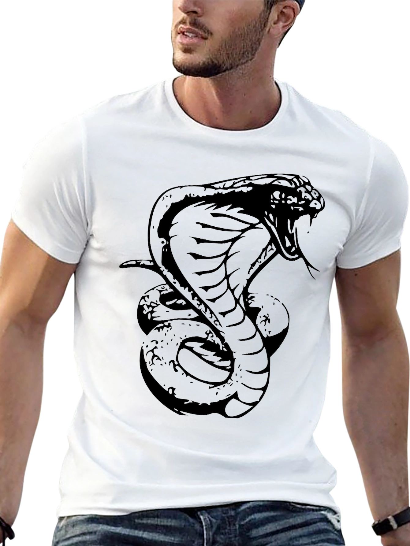 Black Cobra Graphic T-Shirt