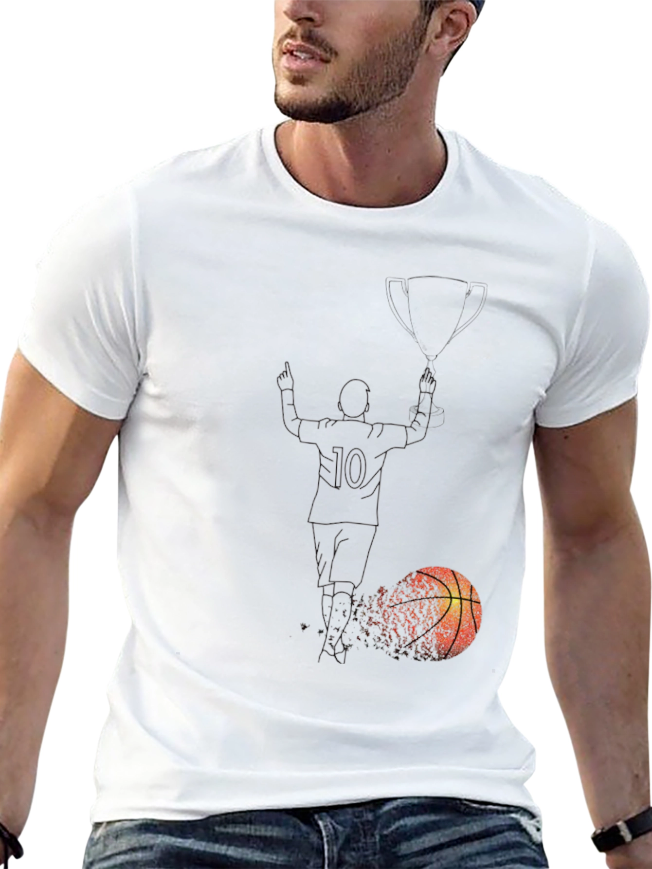 Basketball Trophy Black T-Shirt