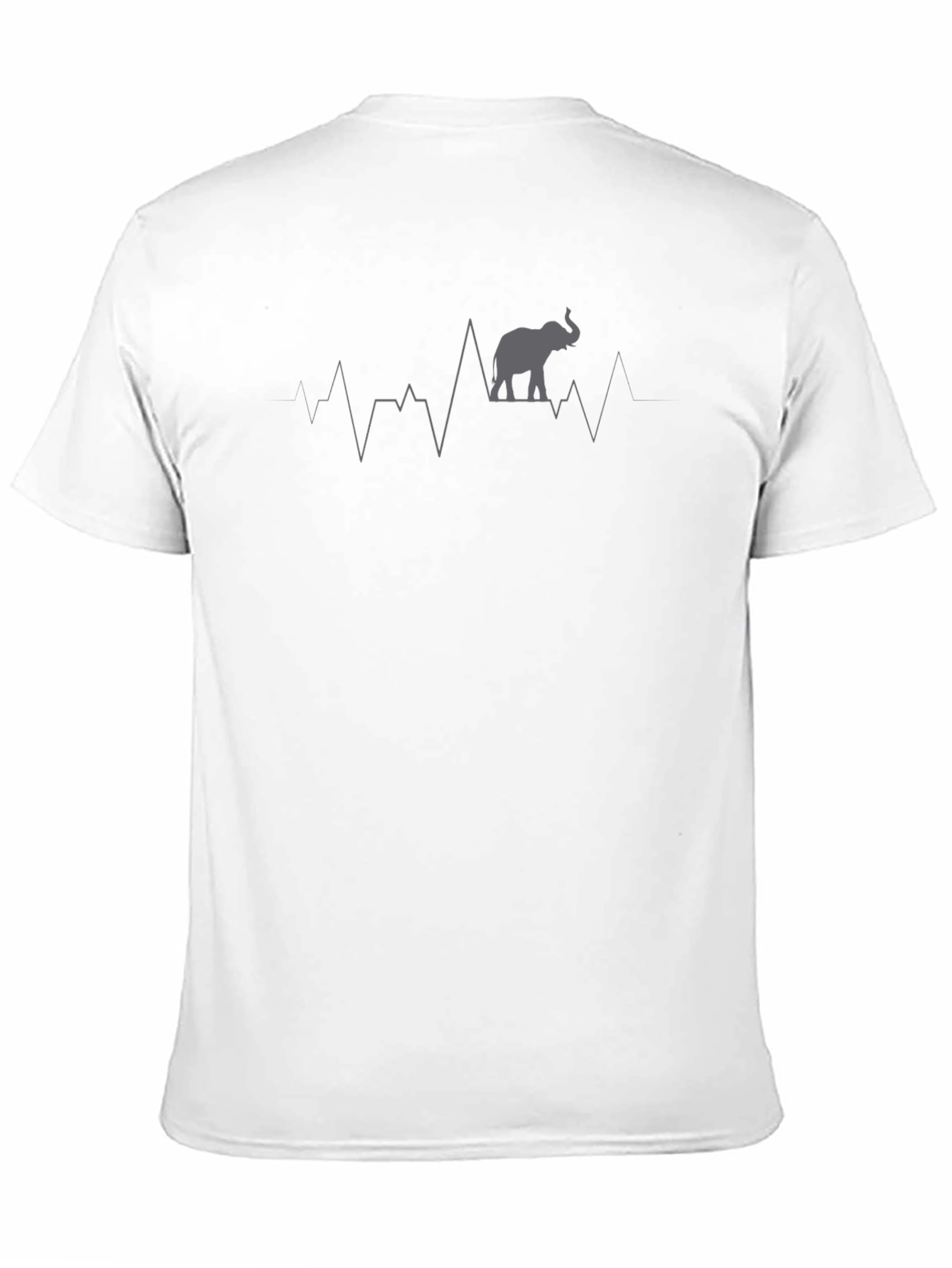 Elephant Heartbeat Graphic Tee - Cool Casual Comfort