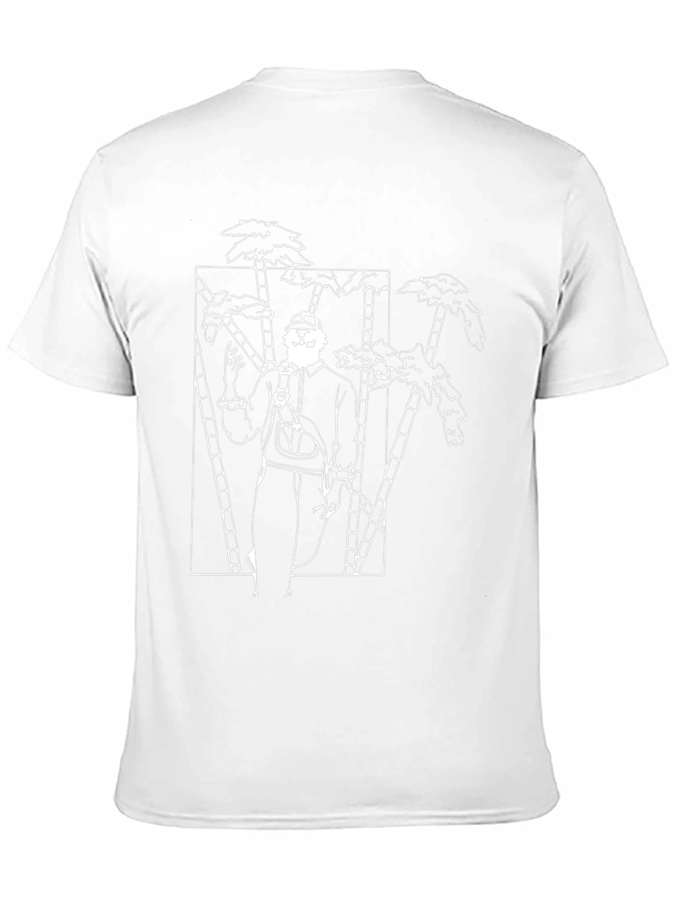 Tropical Scene Black Graphic Tee