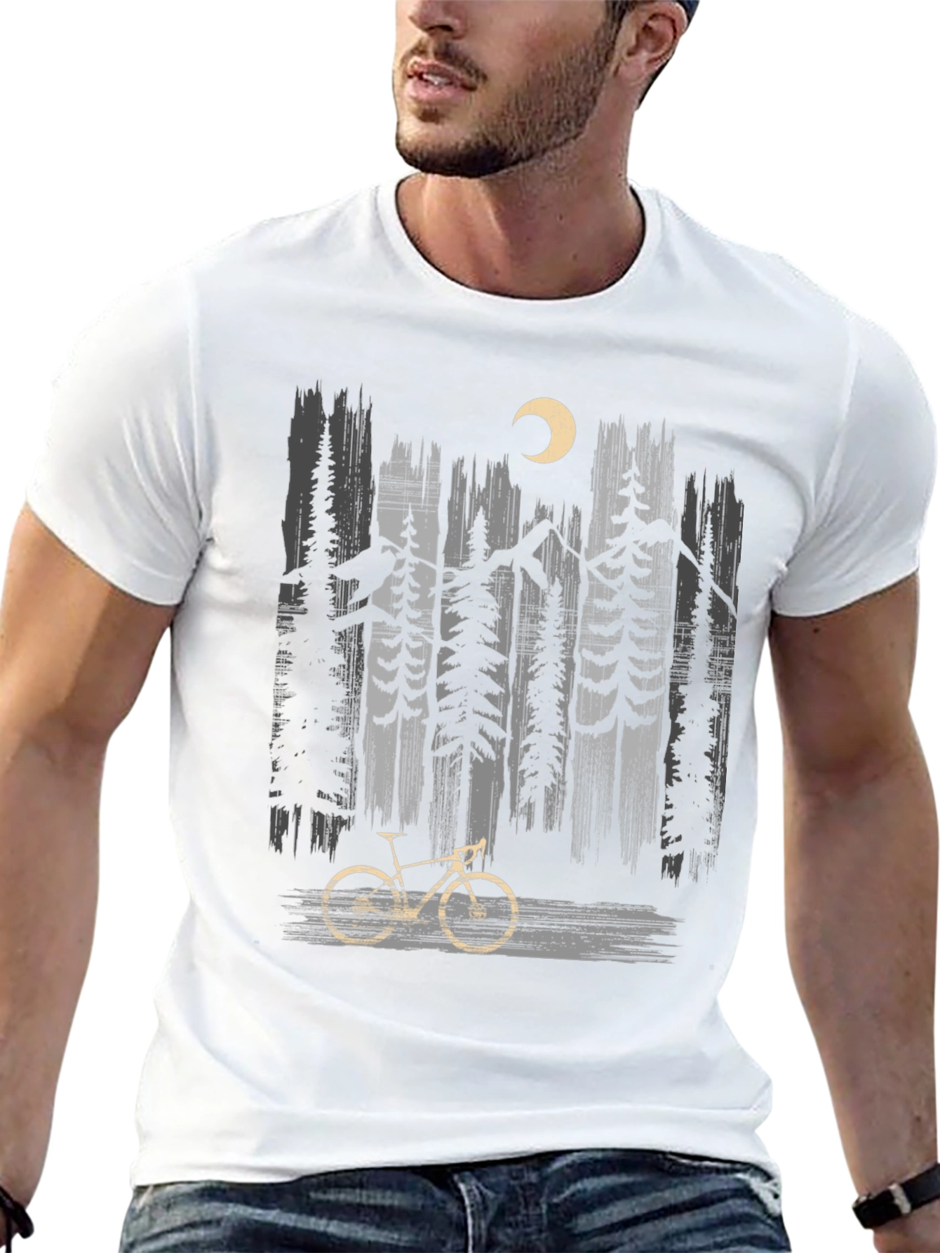 Mountain Bike & Forest Graphic Tee
