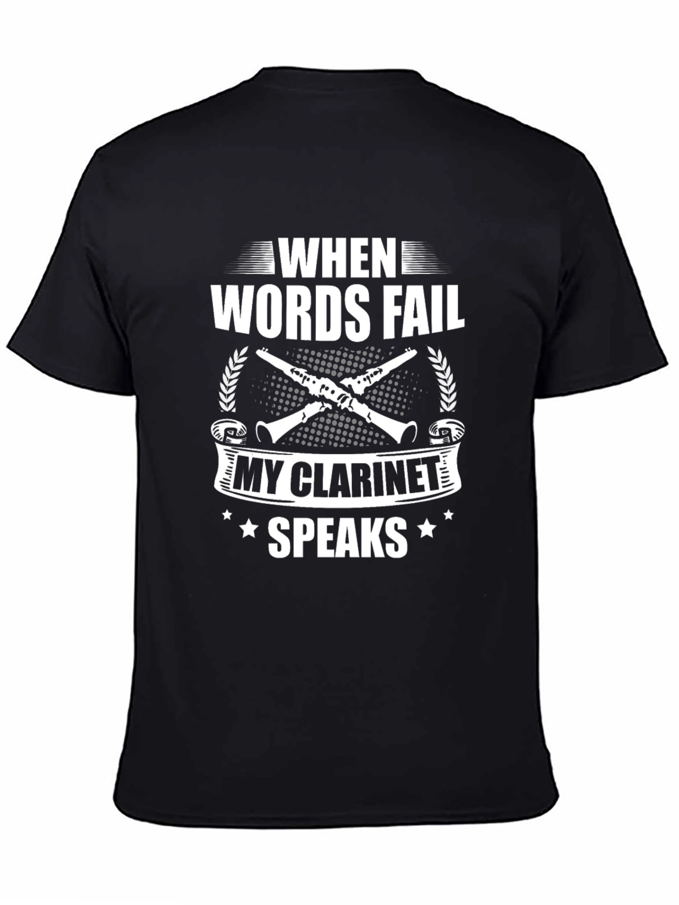 When Words Fail Clarinet T-Shirt