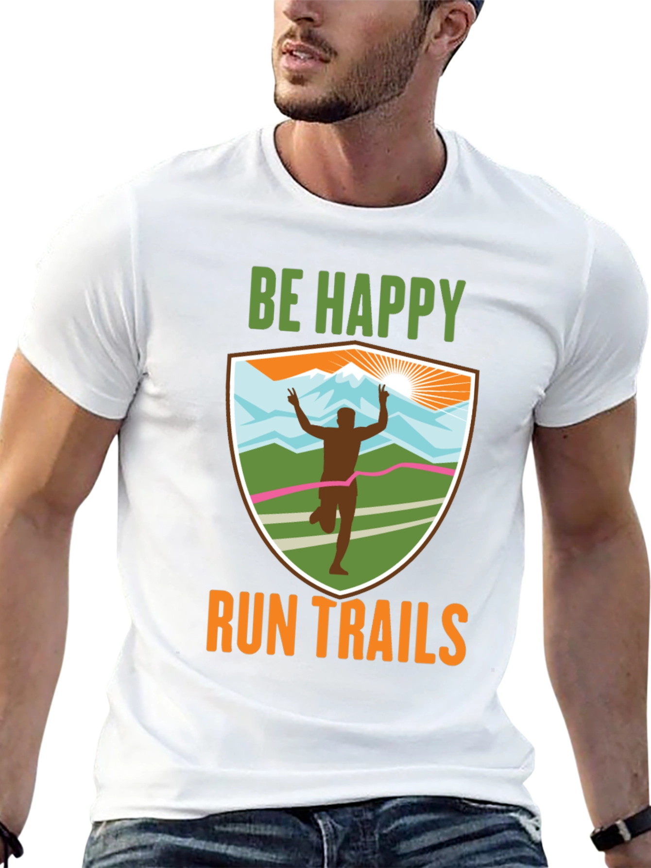 Be Happy Run Trails T-Shirt