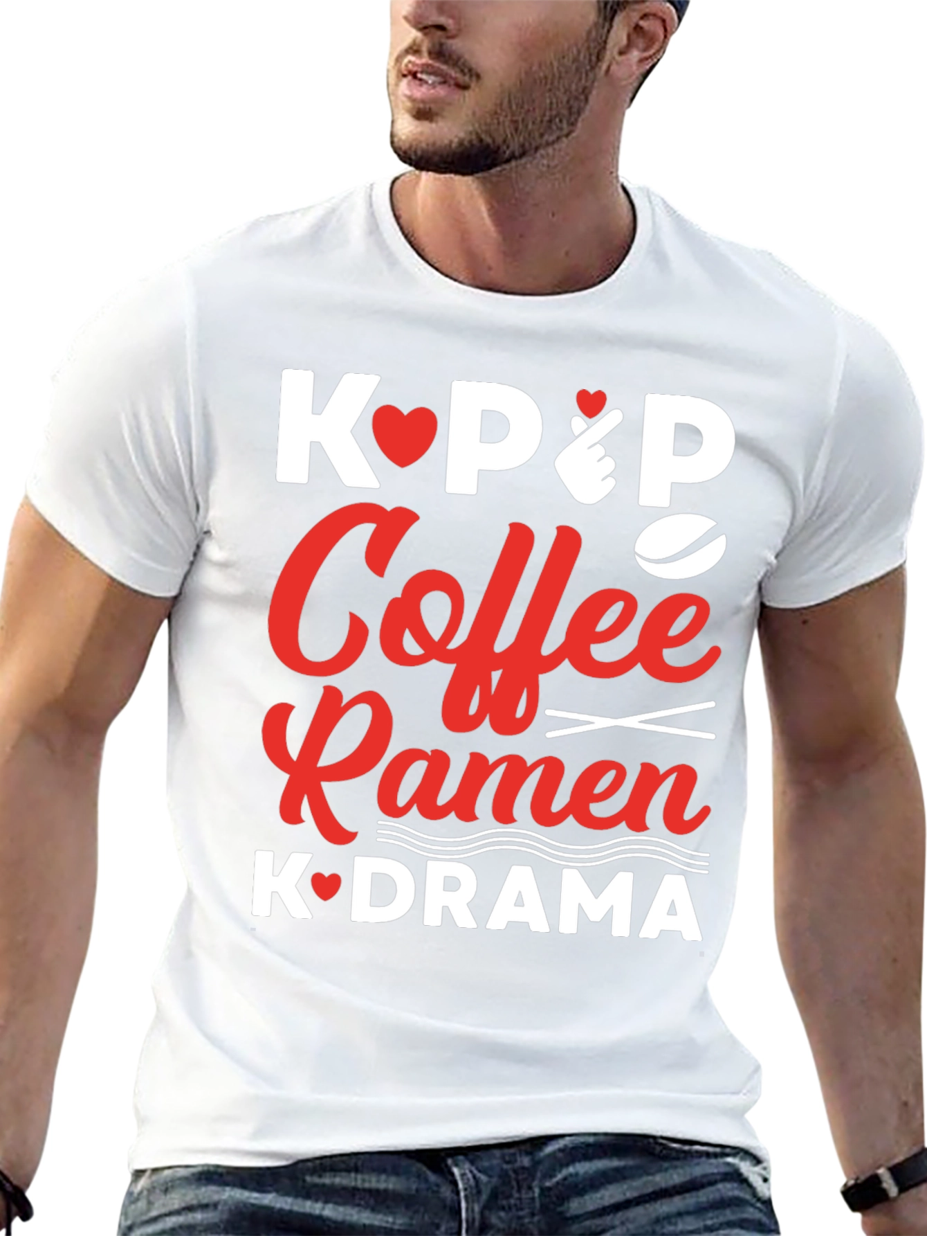 Kpop Coffee Ramen K-drama T-shirt