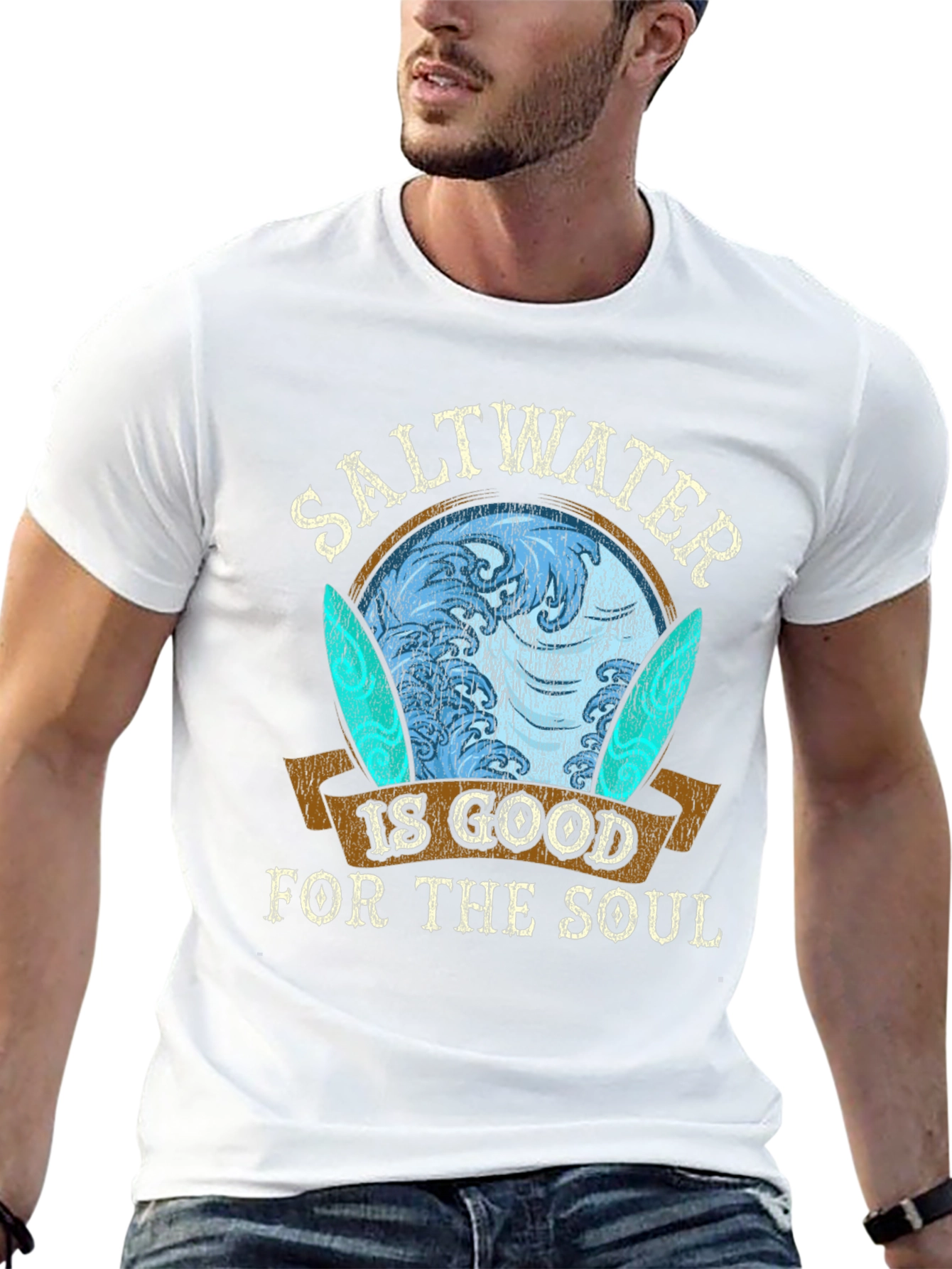 Saltwater is Good for the Soul Graphic T-Shirt