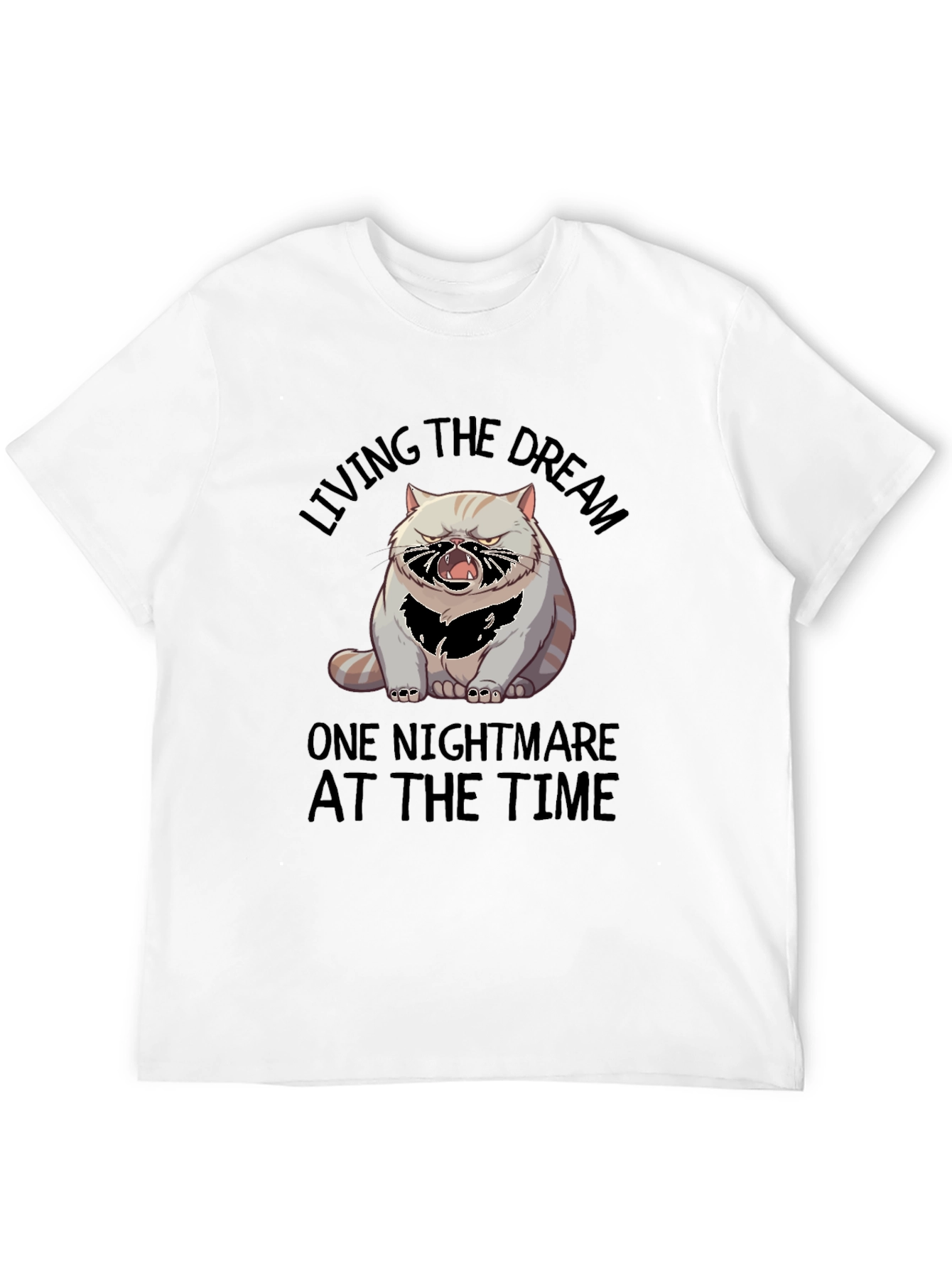 Living the Dream Cat Graphic T-Shirt