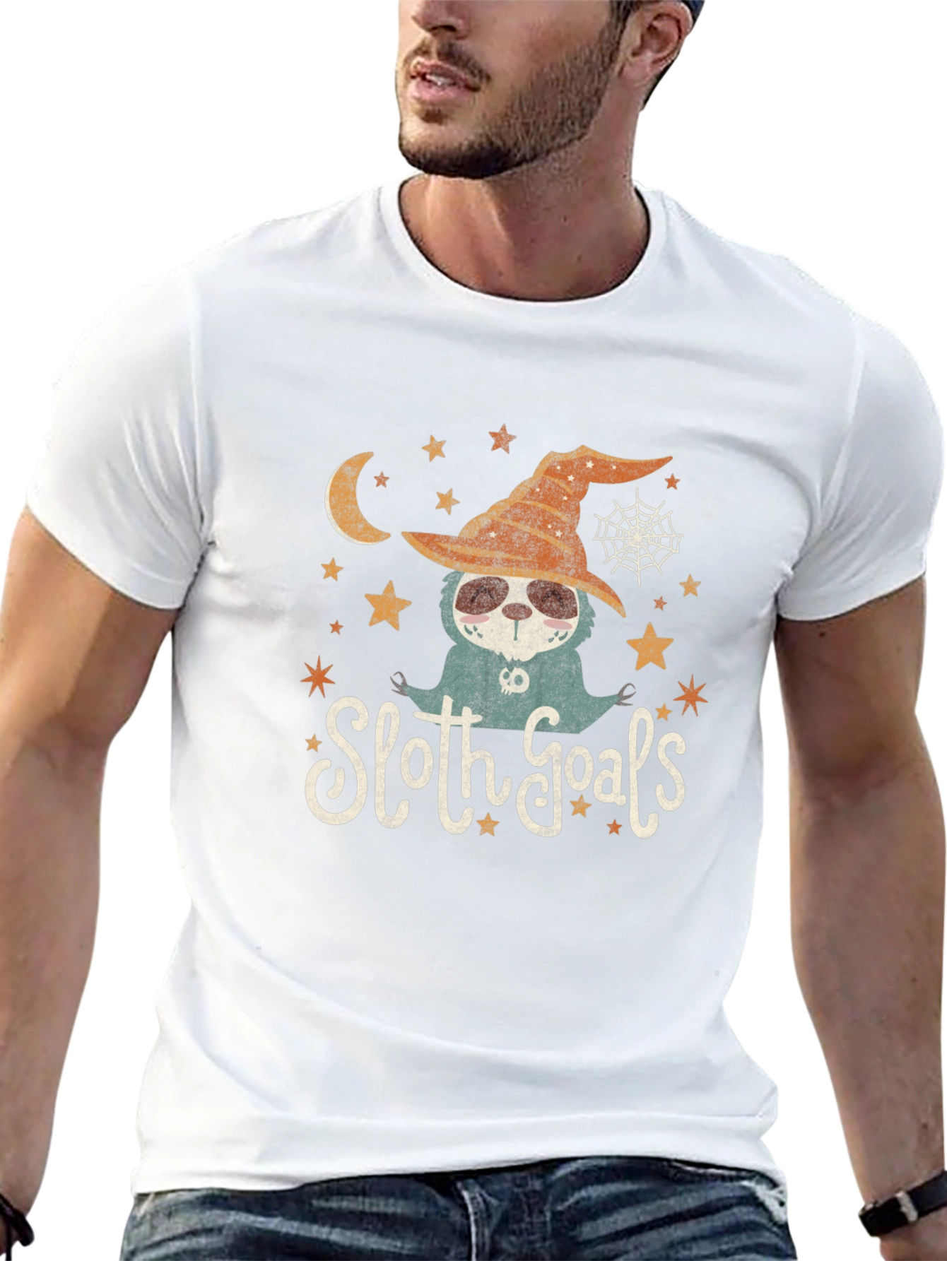 Halloween Sloth Goals T-Shirt - Cute Fall Apparel