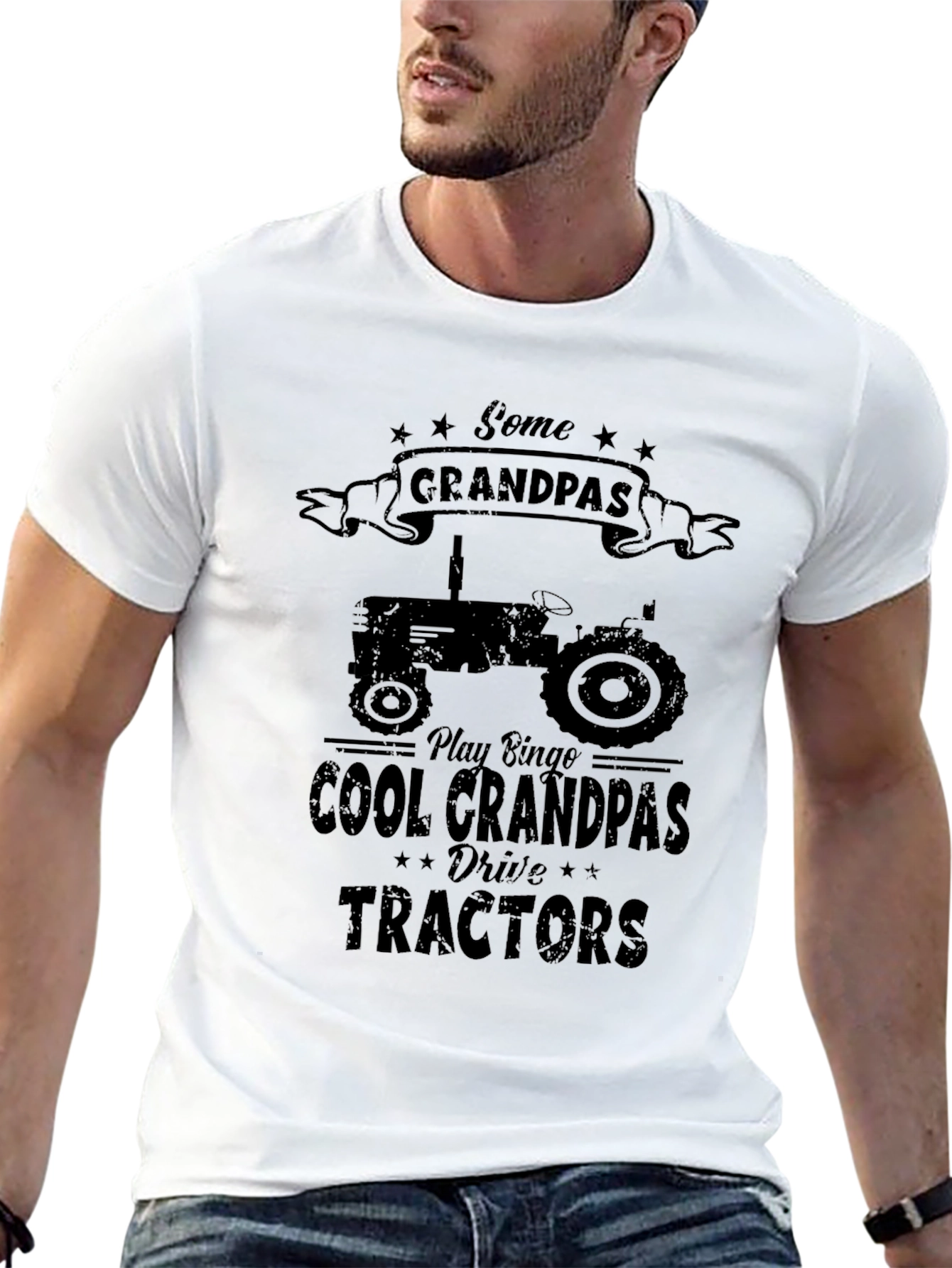Cool Grandpas Drive Tractors Tee