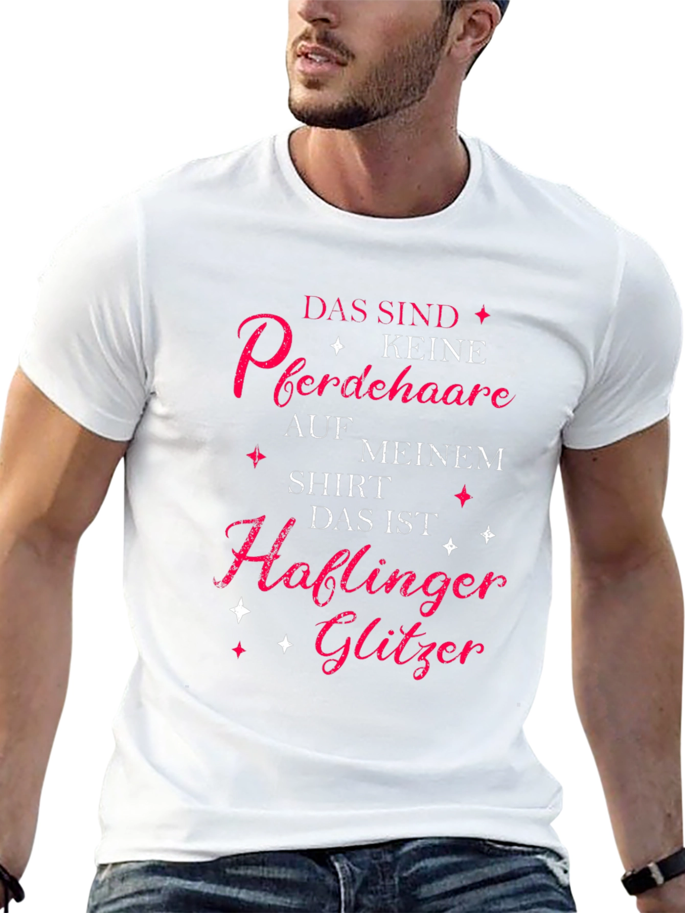 Horse Lover T-Shirt: Haflinger Glitter Tee