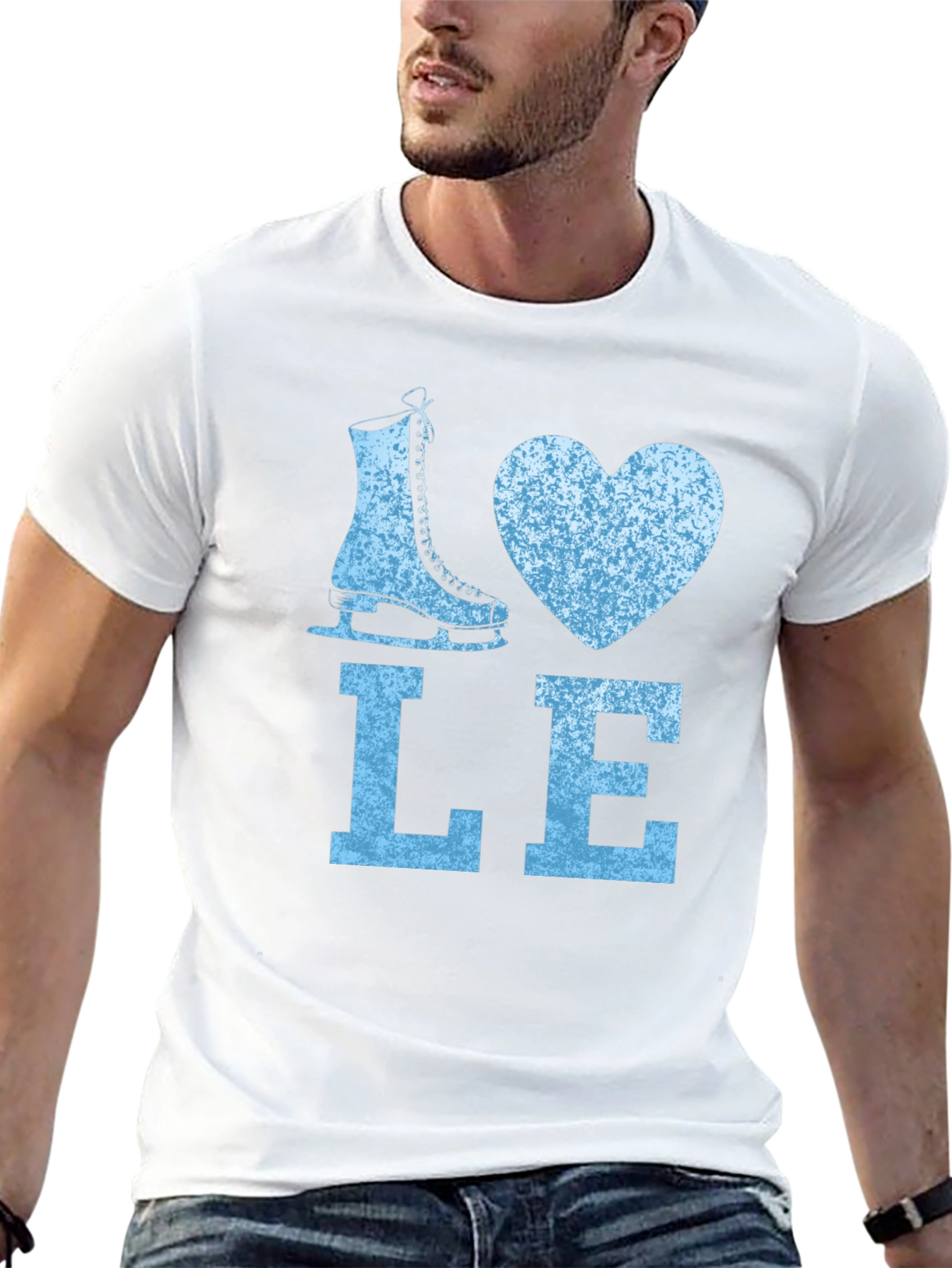 I Love Ice Skating Graphic Tee