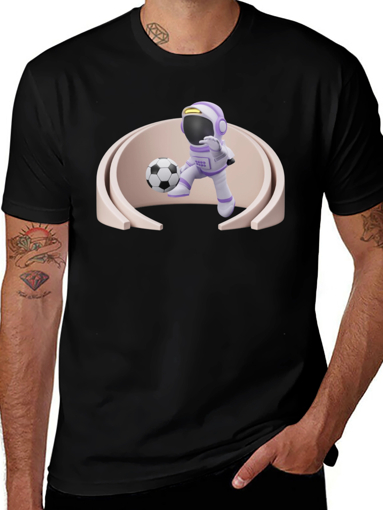 Astronaut Soccer T-Shirt
