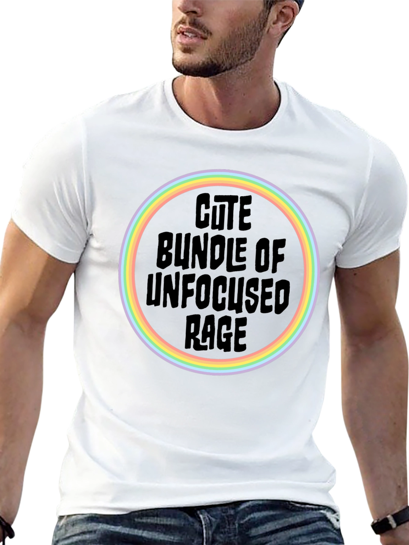Cute Bundle of Unfocused Rage T-Shirt - Black