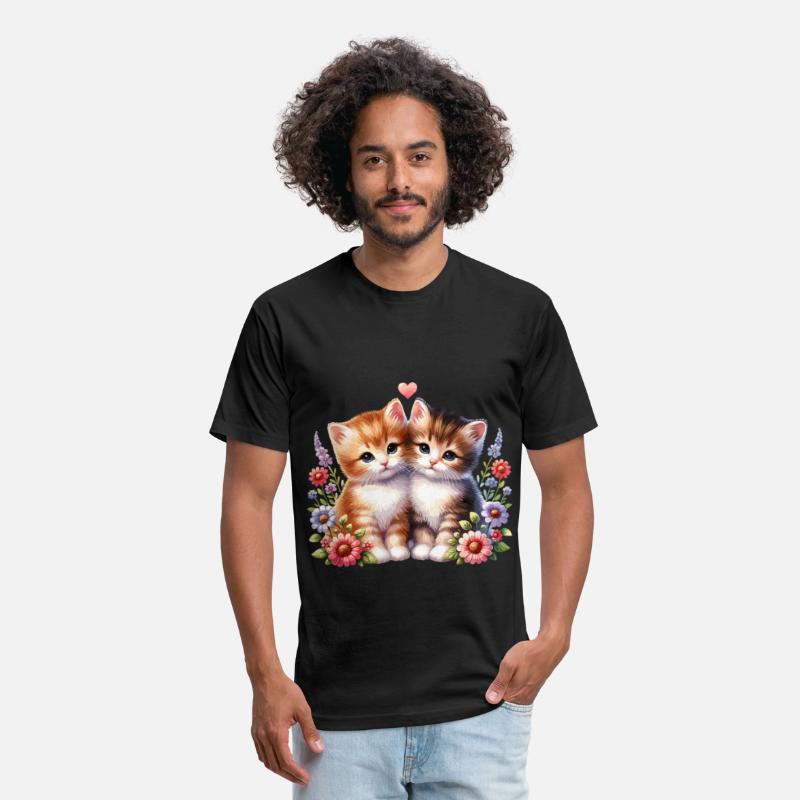 Adorable Kittens Surrounded By Colorful Flowers