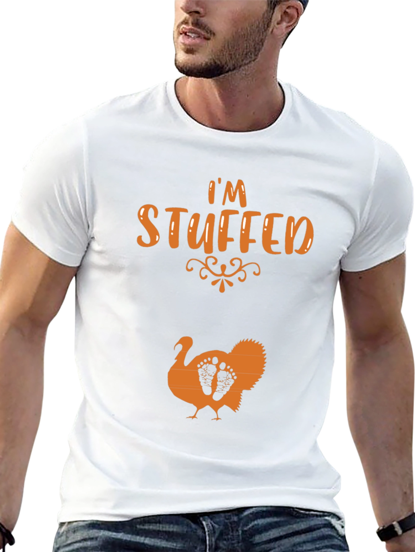 Im Stuffed Thanksgiving Pregnancy T-Shirt