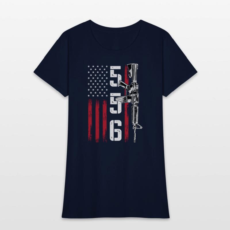 Ar15 Rifle 2Nd Amendment 556 Ar-15 Back