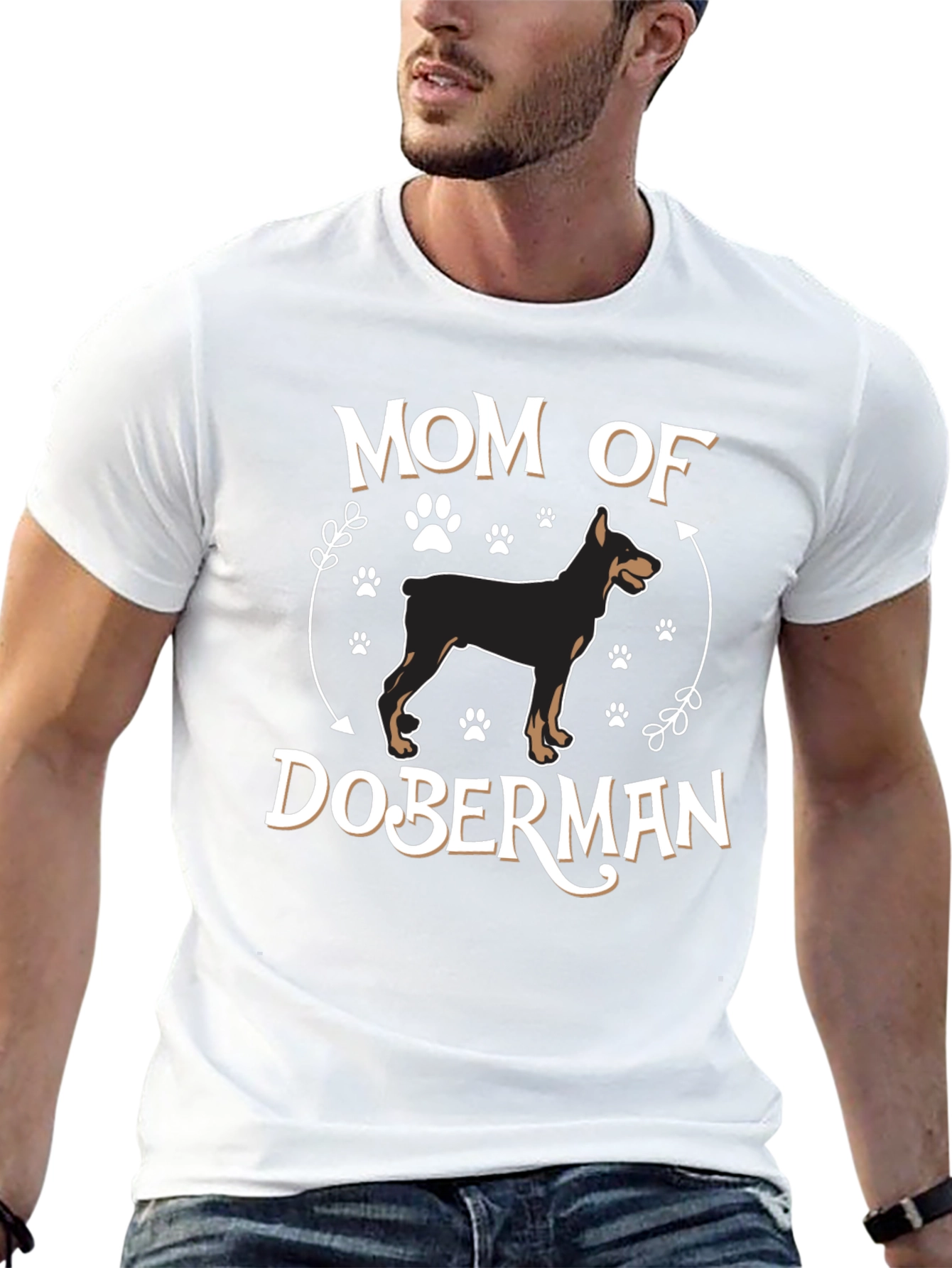 Mom of Doberman T-Shirt Dog Lover Tee