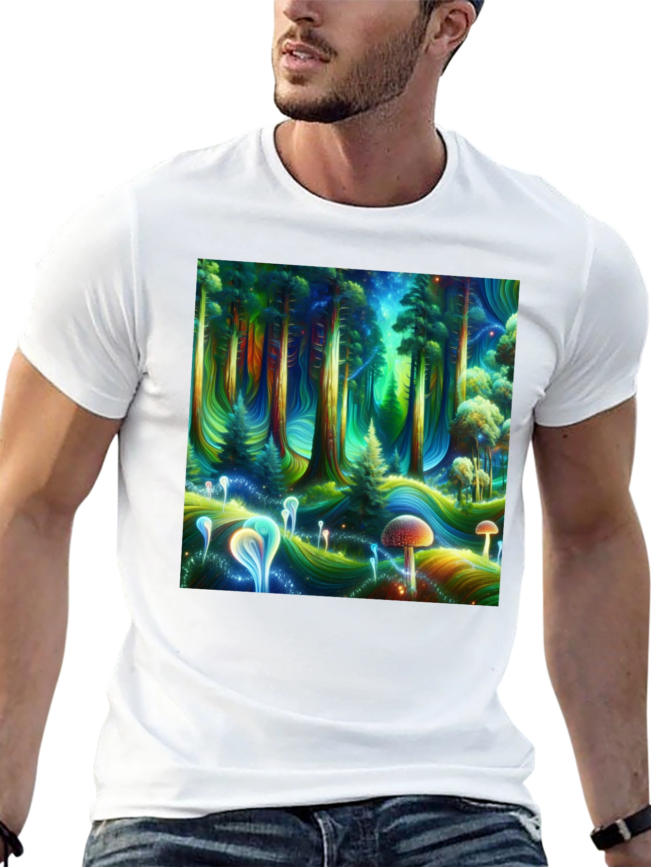Psychedelic Forest Graphic Tee