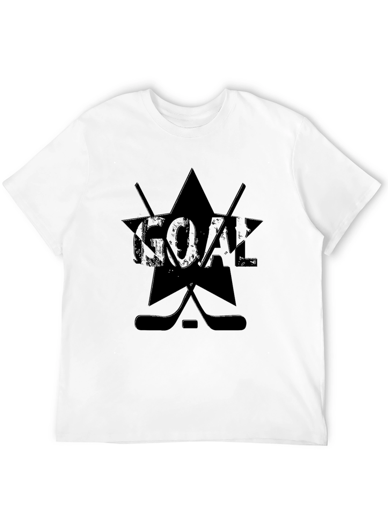 Goal Hockey Graphic T-Shirt - Black