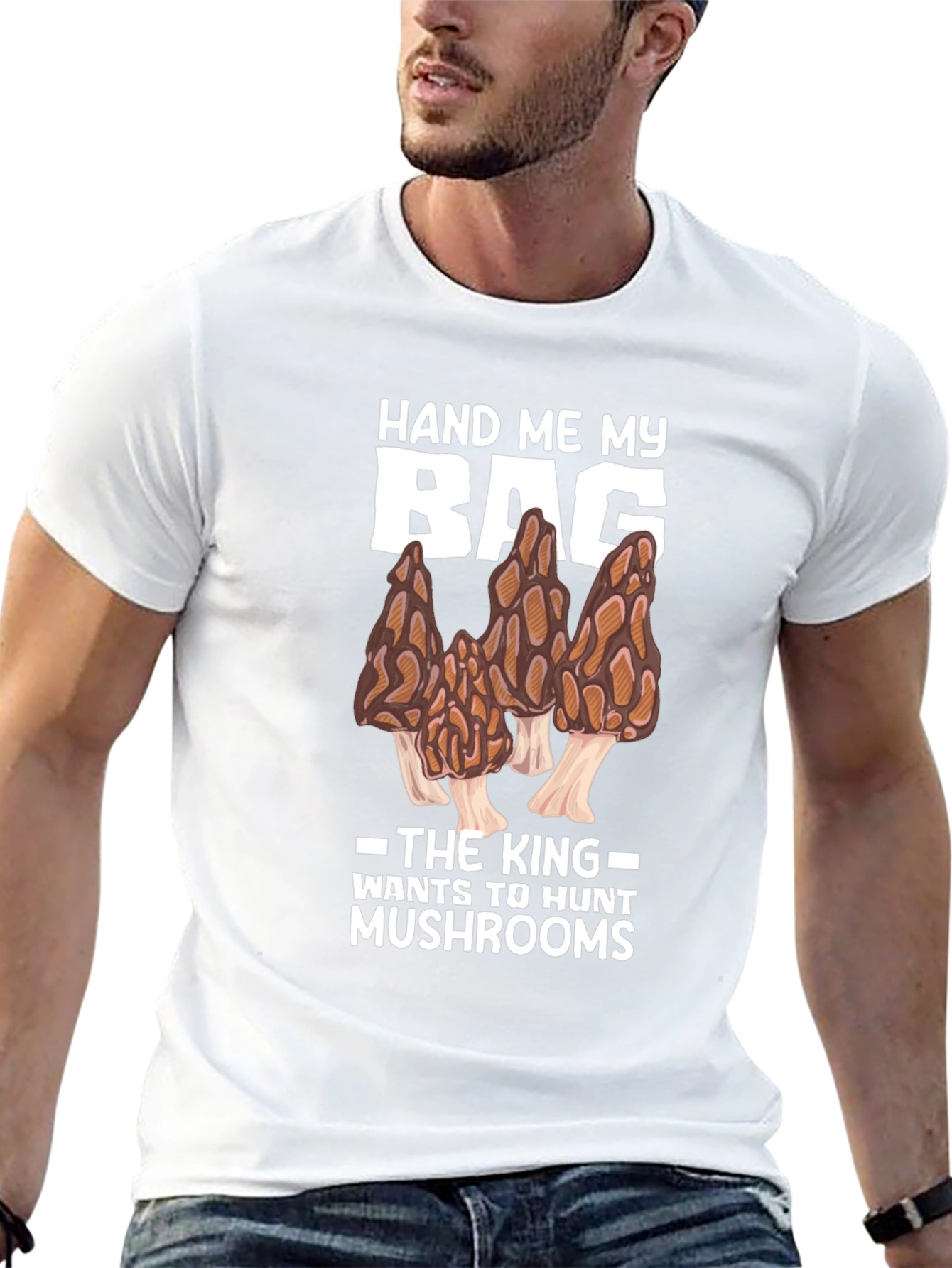 Mushroom Hunting T-Shirt - Morels and King