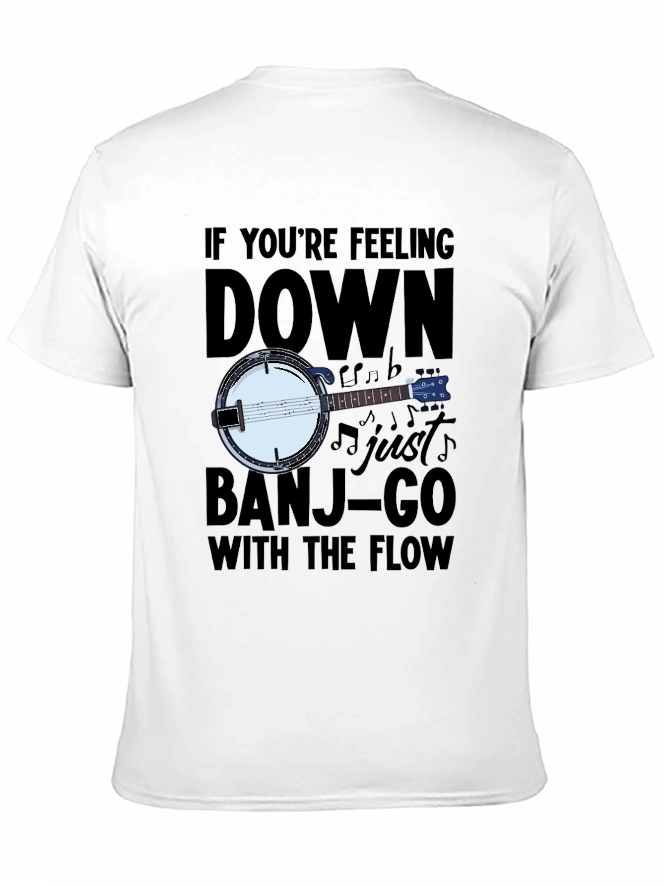 Banjo Music T-Shirt - Banjo-Go With The Flow