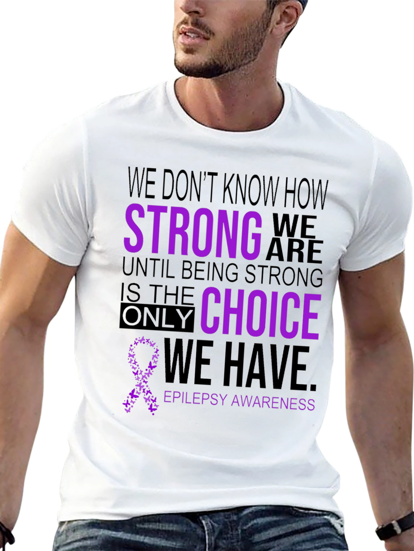 Epilepsy Awareness T-Shirt - Be Strong