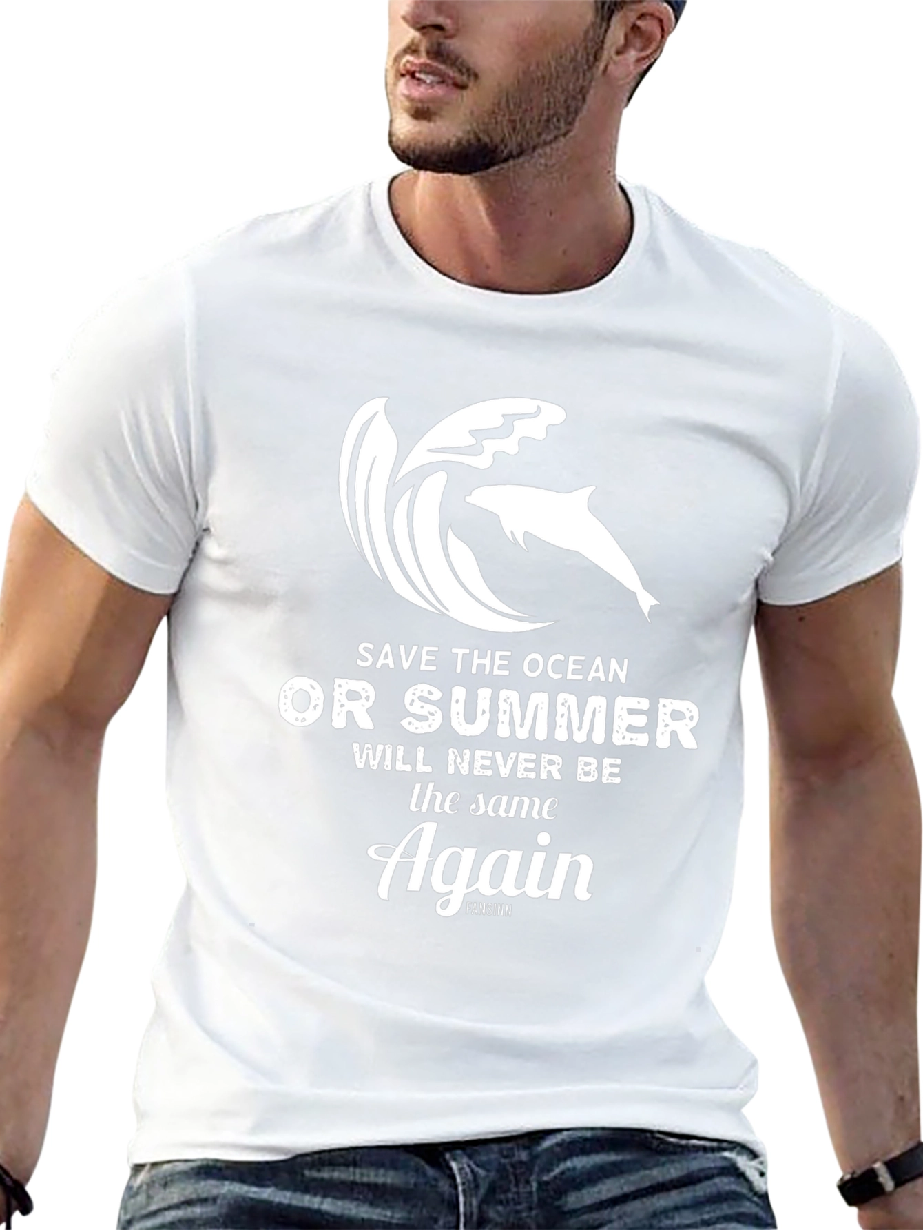 Save the Ocean Graphic Tee - Black