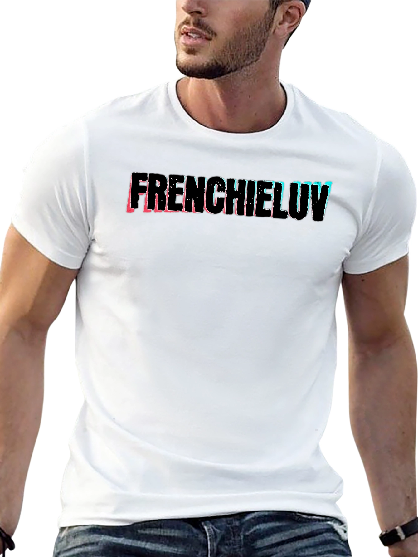 Frenchie Luv Graphic Tee - Black