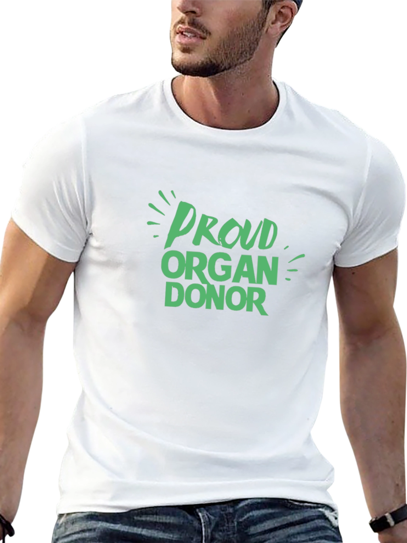 Proud Organ Donor Black T-Shirt
