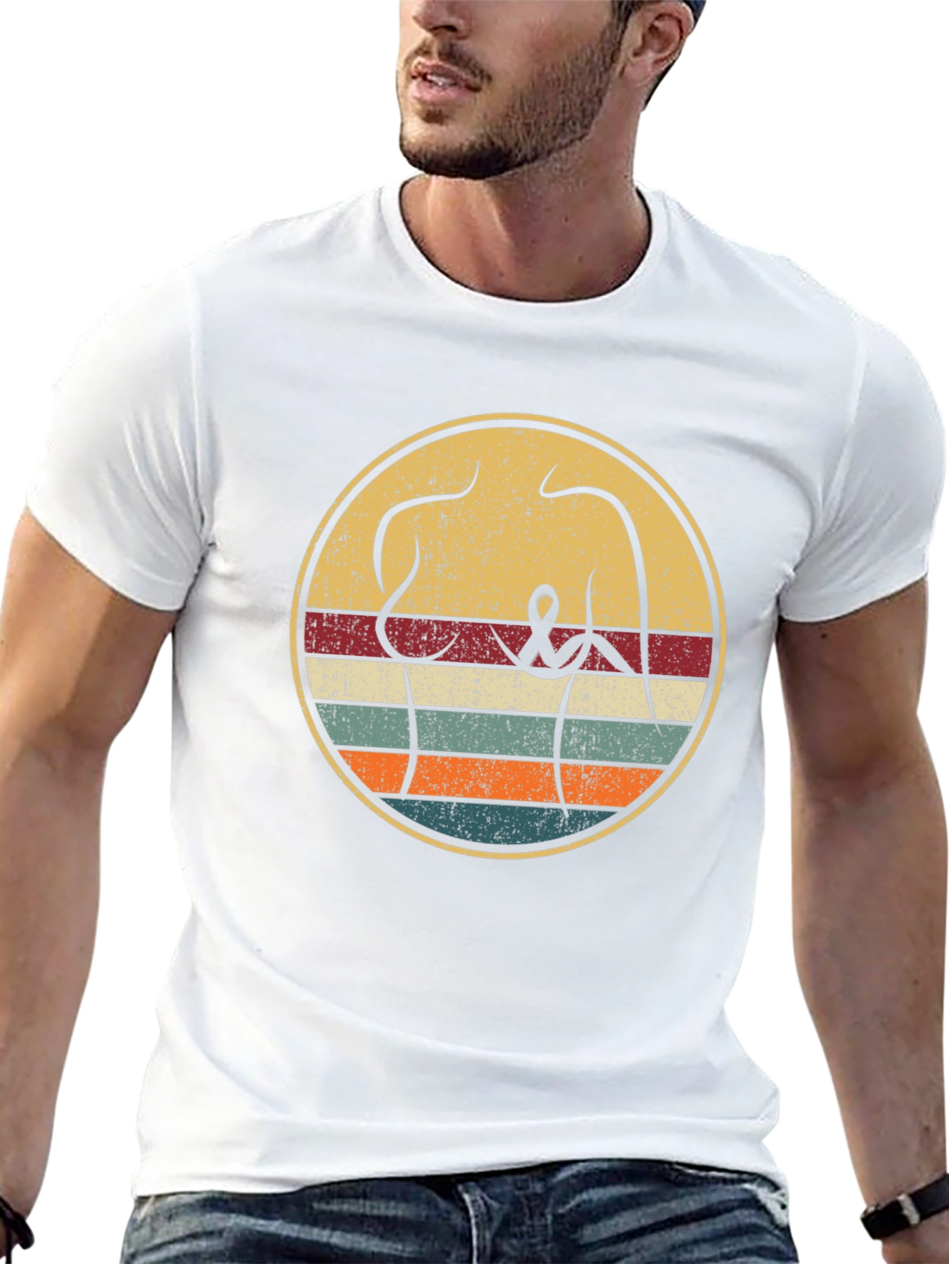 Retro Breast Cancer Awareness T-Shirt