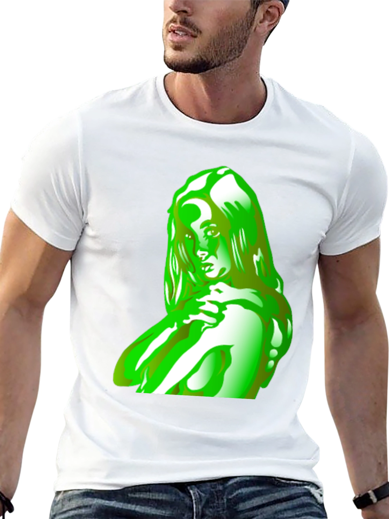 Green Silhouette Graphic Tee