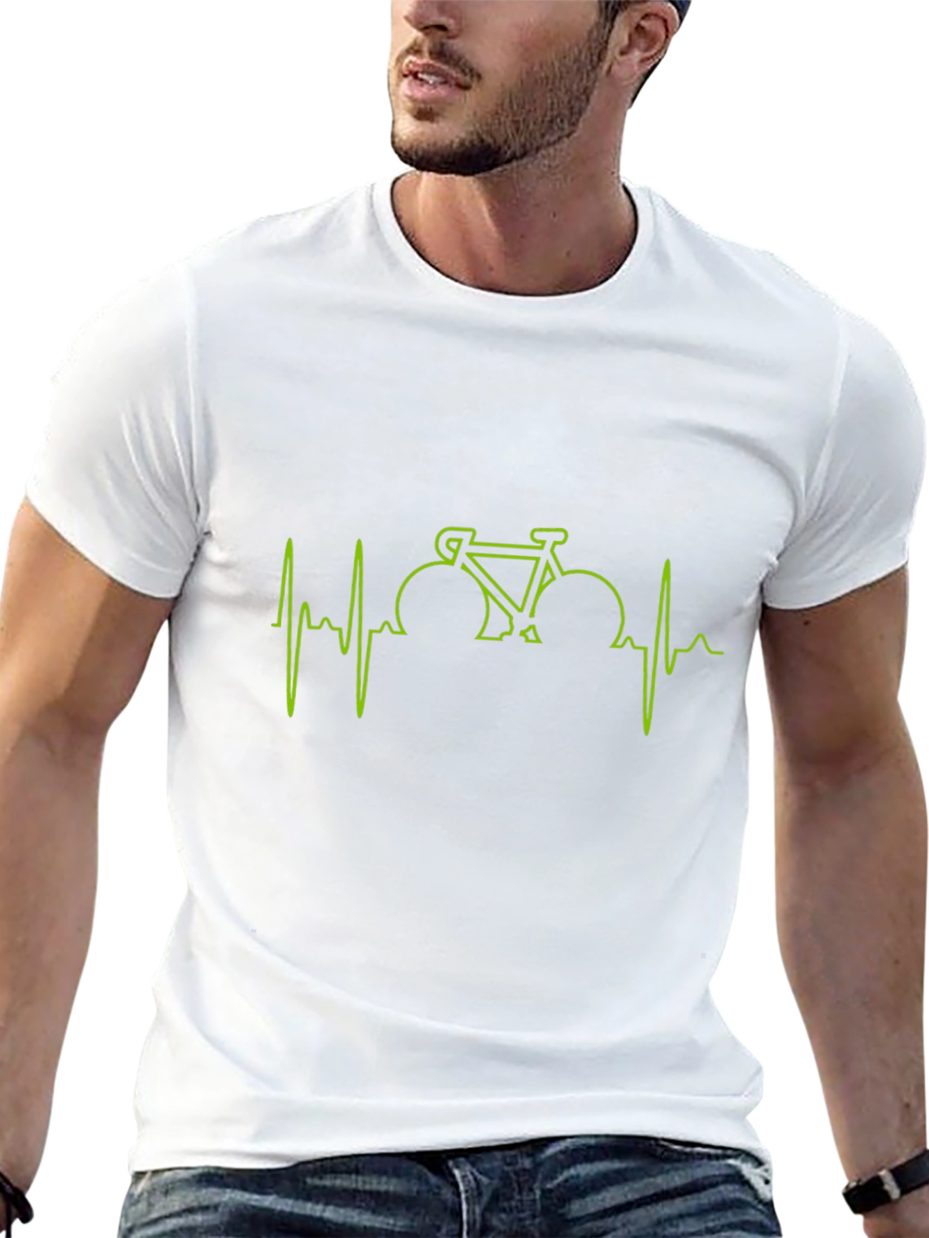 Cycling Heartbeat T-Shirt - Ride On!