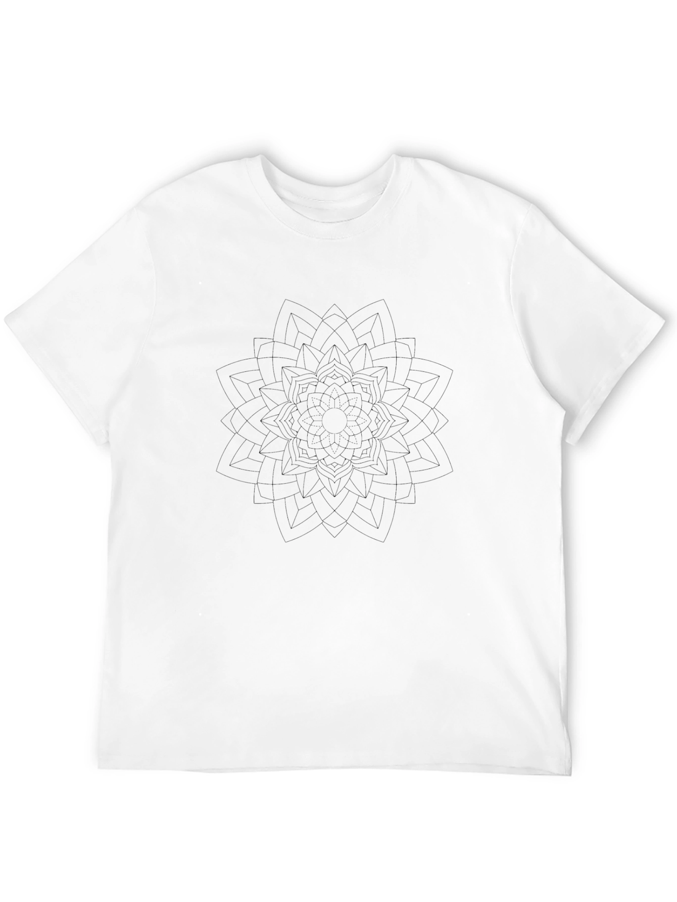 Black Mandala Graphic Tee - Stylish & Comfortable